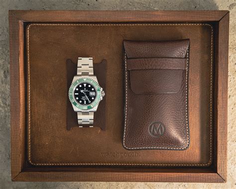 Monochrome - Leather Watch Pouch - Black – Monochrome Shop