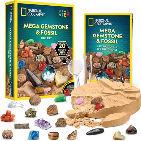 Blue Marble National Geographic Mega Gemstone Dig Kit Dig Up Real