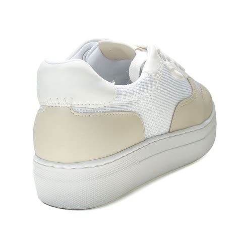 TÊNIS BRANCO E NUDE TELA RECORTES C ANACAPRI Vintedoisk