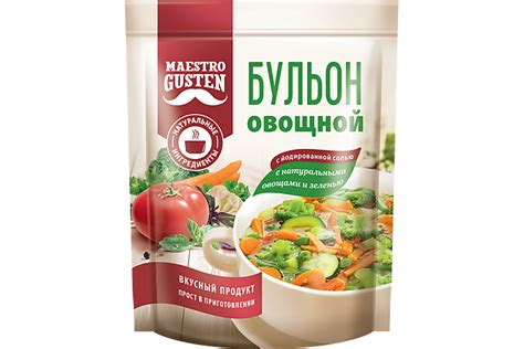 Бульон сухой «Maestro Gusten» овощной, 90 г – купить по приятной цене с ...