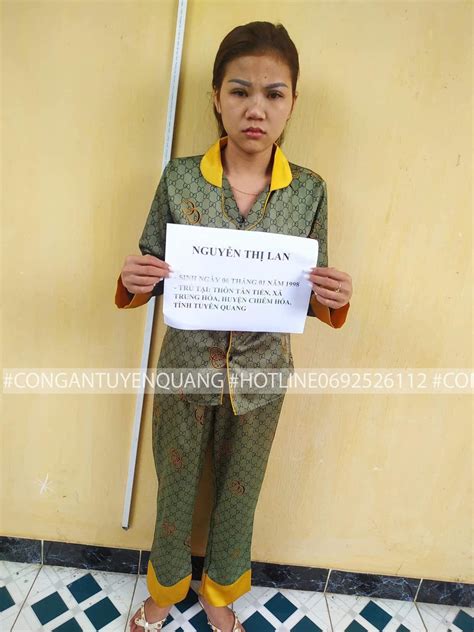 Ngỡ ngàng nhan sắc trước và sau khi bị bắt của hot girl Tuyên Quang điều hành đường dây bán