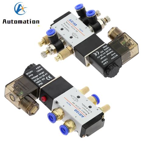 Pneumatic Electric Solenoid Valve Air Control Magnetic Valve Dc24v 8mm Fitting Air Control