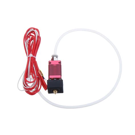 V W Extruder Nozzle Hot End Kit With Temperature Thermistor Heating Tube For Creatily D