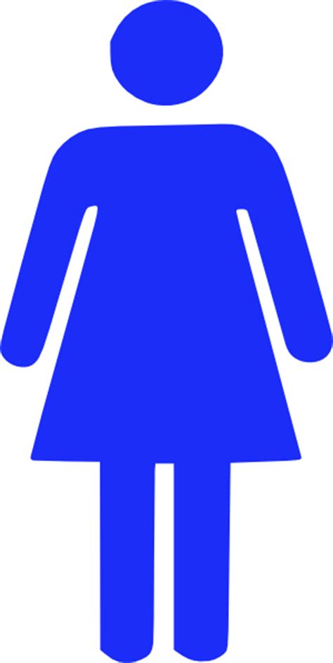 Woman Silhouette Blue Clip Art At Vector Clip Art Online Royalty Free And Public Domain