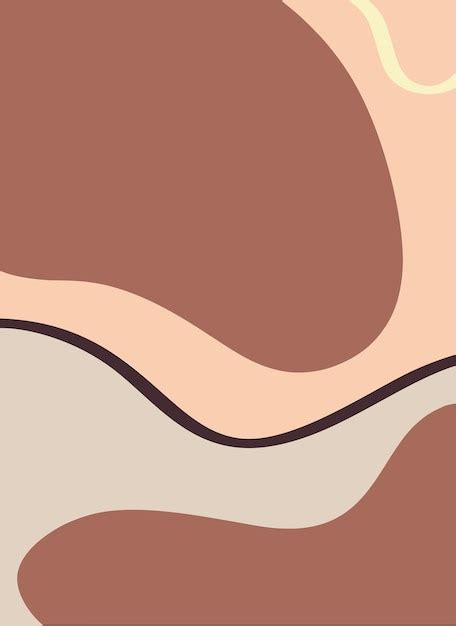 Premium Vector Abstract Modern Template With Nude Neutral Tones