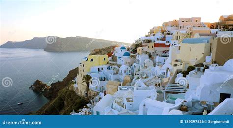 SANTORINI GREECE JULY 19 2018 Stunning Panoramic View Of Santorini