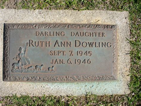 Ruth Ann Dowling 1945 1946 Mémorial Find a Grave