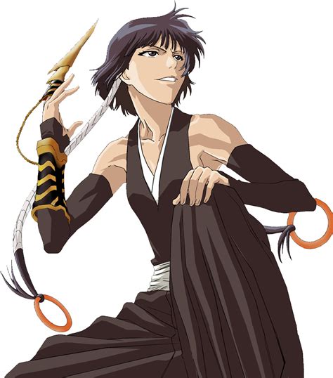 bleach soifon combat shinigami anime character png