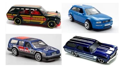 Lote Hot Wheels Wagons Datsun Volvo Audi Chevelle C Novas Parcelamento Sem Juros