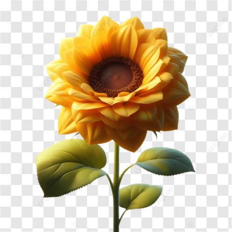 single sunflower clipart sunflower flower bloom png transparent