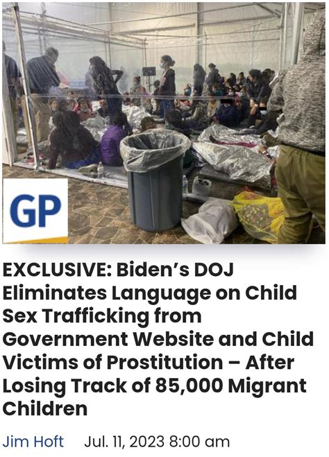 Rich Howard On Twitter Why Did The DOJ Remove International Sex Trafficking Of Minors