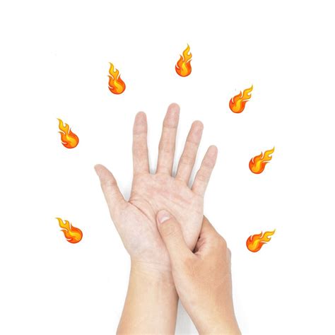 premium photo burning sensation  hands  asian man  diabetes