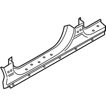 71322 S2D00 Genuine Hyundai Panel Side Sill Outrer RH