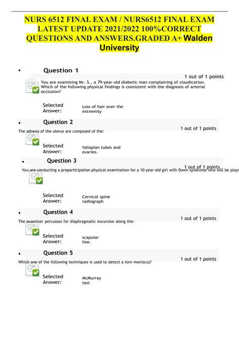 Nurs Final Exam Nurs Final Exam Latest Update