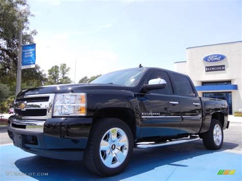 2009 Black Chevrolet Silverado 1500 Lt Crew Cab 4x4 52547347 Photo 10