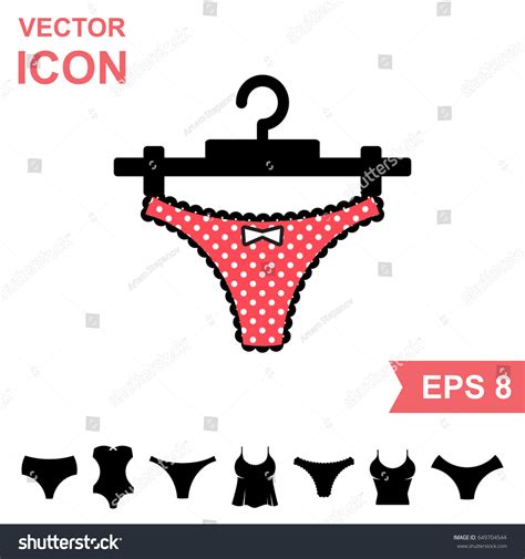 Set Lingerie Vector Icon On White Stock Vector Royalty Free Shutterstock