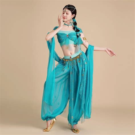 Belly Dance Indian Dance Costume Female Western Princess Jasmine