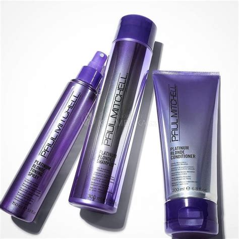 Paul Mitchell Platinum Blonde Trio Šampon ml Kondicionér ml Sprej ml Dárková sada