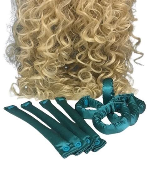 3/4 Inch Teal Silk Hair Rollers - Etsy