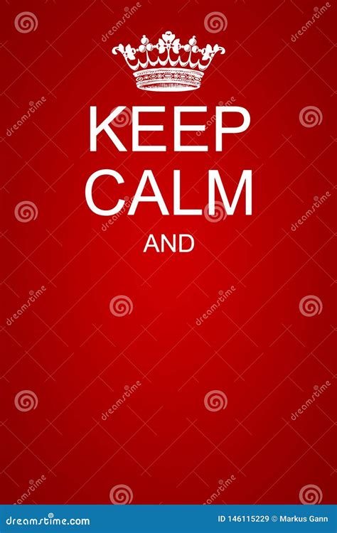 Keep Calm And Drink Tea Poster Vector Illustration | CartoonDealer.com ...