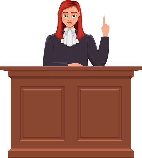 Judge Woman Clipart Design Illustration 9384367 Png