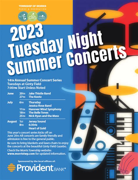 2023 Summer Concert Series At Morris Townships Ginty Gazebo