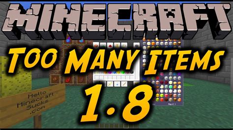 Too Many Items 1 10 2 Download Minecraft Forge Worksvast