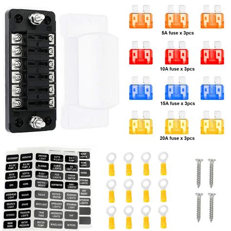 Pseqt Caja Porta Fusibles Para Fusibles Con Bus Negativo