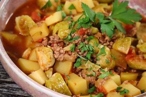 Bauerntopf Mit Rosenkohl Einfaches Eintopf Rezept