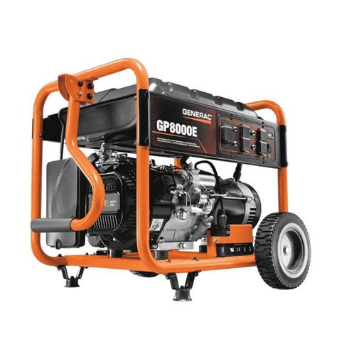 Generac 6954 420cc 8000 Watt Electric Start Gas Powered Portable Generator