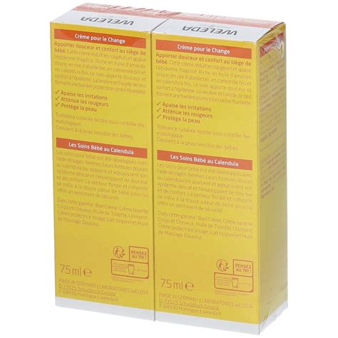 Weleda Baby Cr Me Pour Le Change Au Calendula Ml Redcare Pharmacie