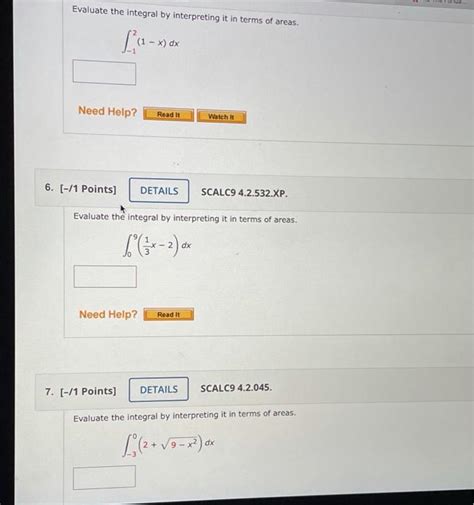 Solved Evaluate The Integral By Interpreting It In Terms Of