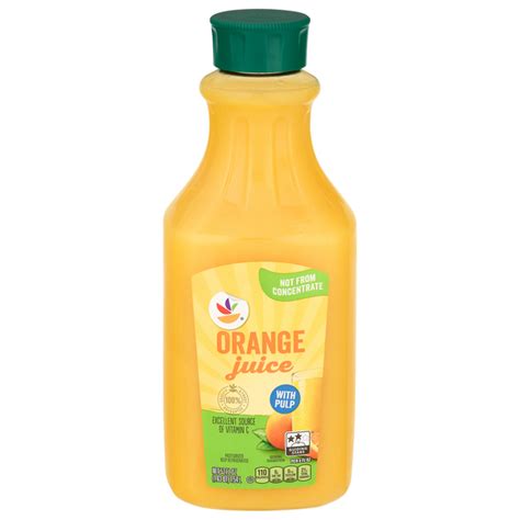 Save on Our Brand 100% Pure Orange Juice with Pulp Not From Concentrate ...