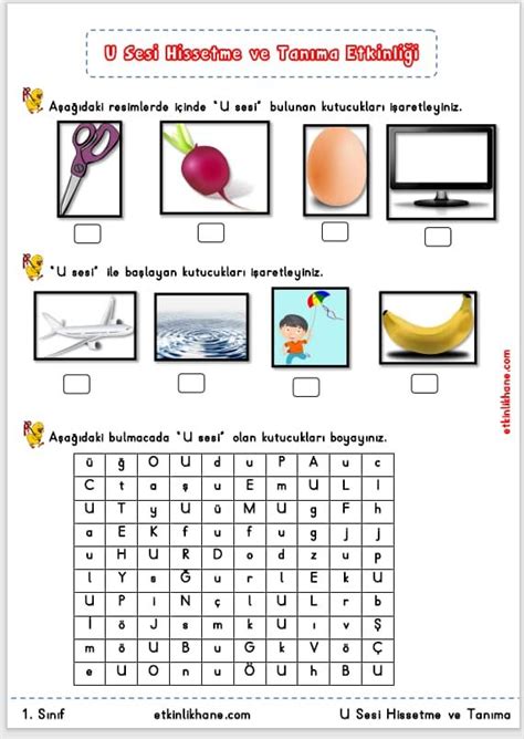 U Sesi Hissetme Ve Tan Ma Etkinlikleri Etkinlikhane Yaz