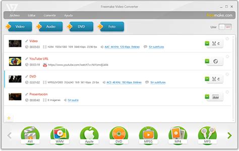 Gratis Convertidor De Videos De Freemake MP4 Video Converter