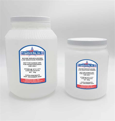 BAH70 Low Endotoxin Heat Shock Bovine Serum Albumin Powder