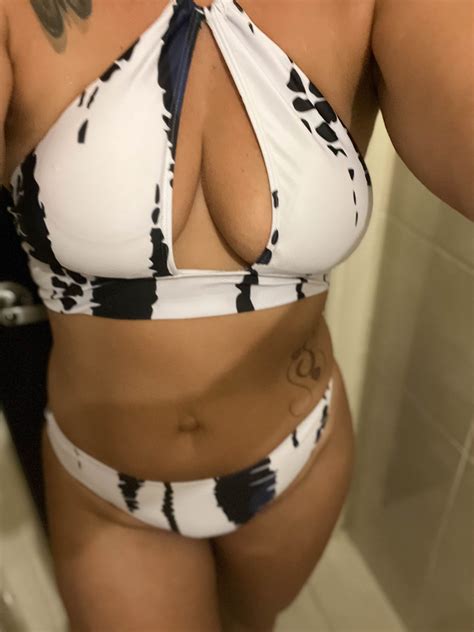 3PCS Tie Dye Print Cutout Bikini Set With Drawstring Cover Up