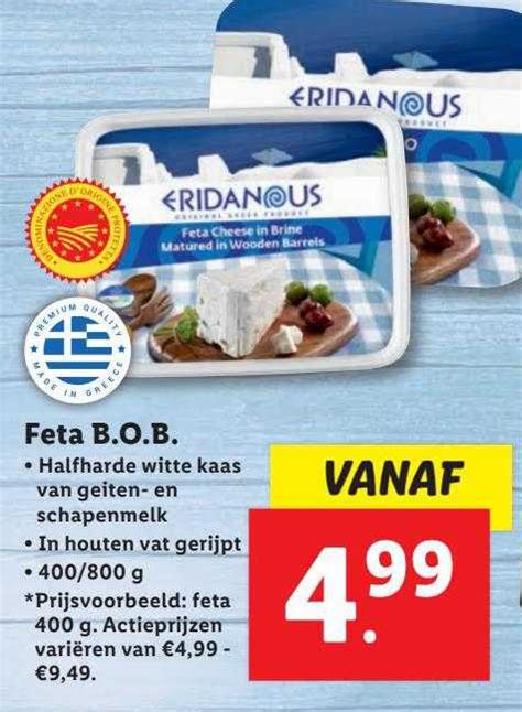 Eridanous Feta B O B Aanbieding Bij Lidl Folders Nl