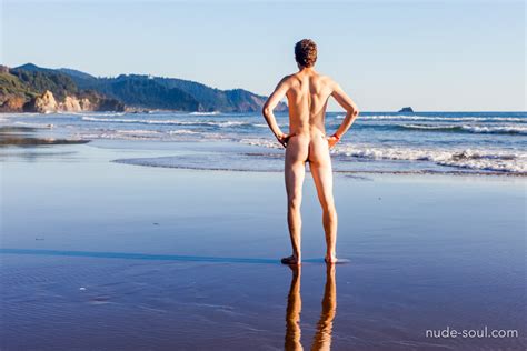Naked Male On The Beach Back Nude Soul Art Photos
