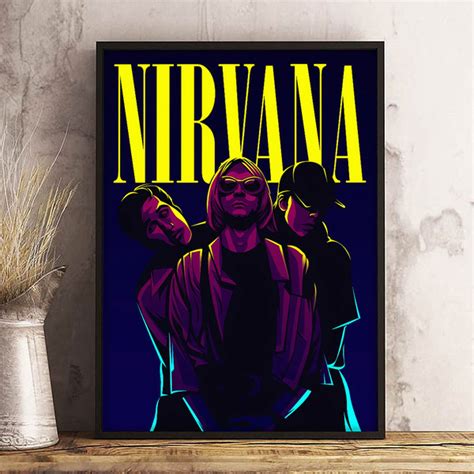 Nirvana Poster, Nirvana Band Poster, Band Poster, Music Post - Inspire Uplift