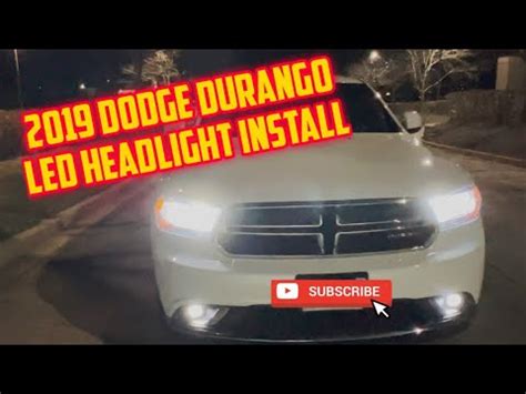 Dodge Durango Led Headlight Install Youtube