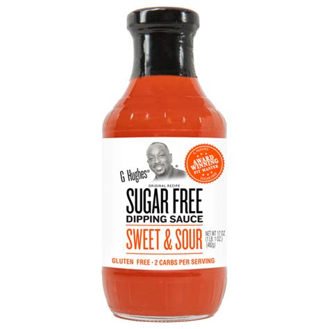 G Hughes Dipping Sauce Sugar Free Sweet And Sour Sauce 17 Oz Low
