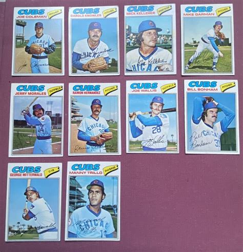 1977 Topps Chicago Cubs Lot 22 Cards All Different EBay