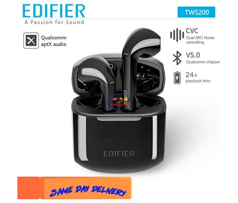 Edifier TWS 200 True Wireless Stereo Earbuds Bluetooth 5.0