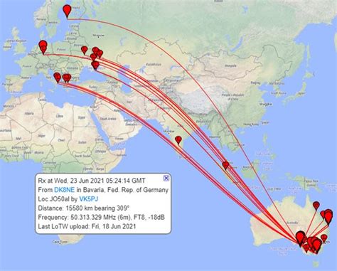 EI GL A Diary Of Amateur Radio Activity Km Opening On MHz Between Europe And