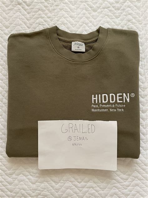 HIDDEN Hidden New York Olive Crewneck | Grailed