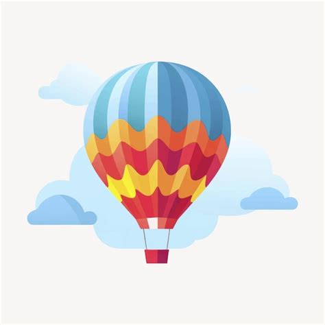 Premium Vector Colorful Hot Air Balloon Illustration
