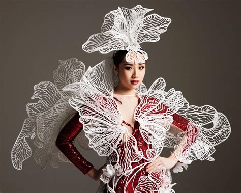 Miss Universe Singapore National Costume Is A 3-D Printed Dress