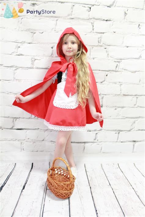 Костюм Красной Шапочки (атлас) - Party Store