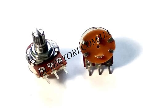 Потенциометр 500 кОм S16KN1 с выключателем и валом 20 мм mono купить в ...